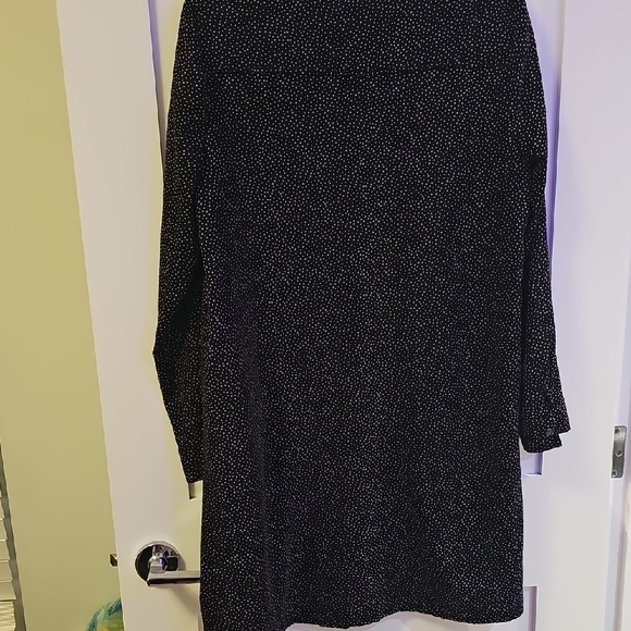 J. Crew Black Buttoned Dolman Sleeve Dress Size M - Picture 5 of 6